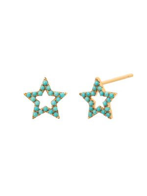 Star Studs - Turquoise