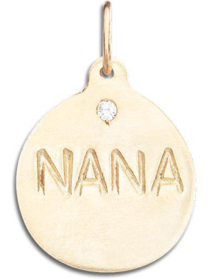 "nana" Disk Charm With Diamond