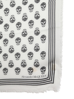 Alexander Mcqueen Biker Skull Scarf