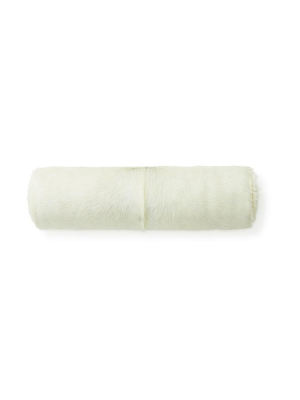 Ivory Cowhide - Bolster Pillow