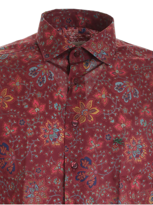 Etro Floral Print Buttoned Shirt