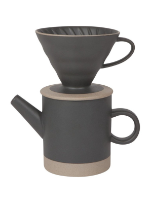 Pour Over Coffee Set Matte Black