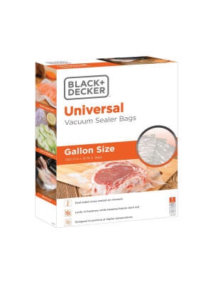 Black+decker 50ct 11" X 16" Vacuum Sealer Bags