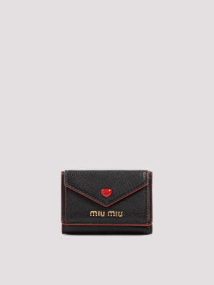 Miu Miu Madras Love Compact Wallet