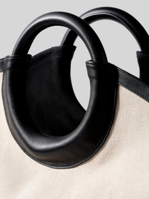 Cabasso Canvas - Round-handle Canvas Tote Bag