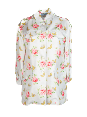 Prada Mixed Print Shirt