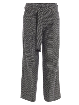 's Max Mara Houndstooth Belted Trousers