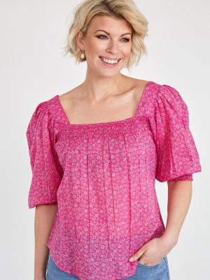 Greta Blouse | Daisy Pink