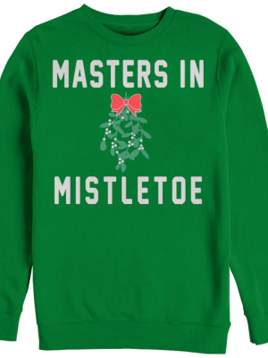 Women's Chin Up Christmas Mistletoe Master Sweatshirt