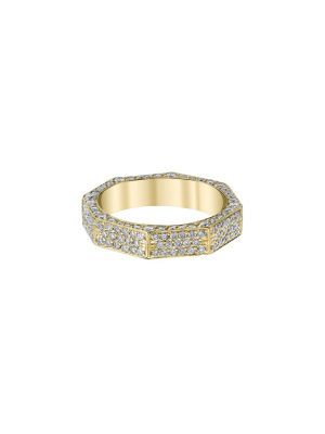 Bolted Diamond Ring - Yellow Gold