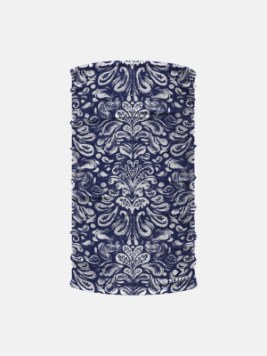 Damask Blue Neck Gaiter