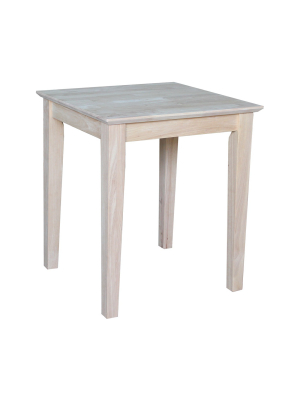 Shaker Tall End Table - International Concepts