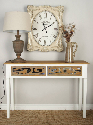 Rustic Console Table White - Olivia & May