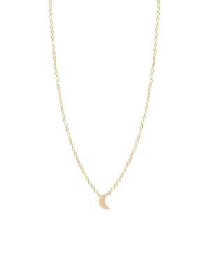 14k Itty Bitty Crescent Moon Necklace