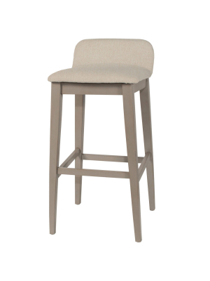 30.25" Maydena Non Swivel Barstool Beige - Hillsdale Furniture