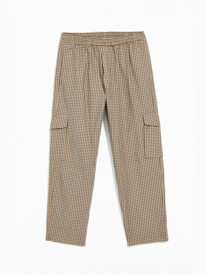 Sweet Sktbs Gingham Loose Tapered Cargo Pant