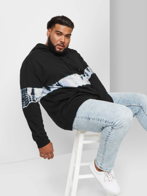 Men's Big & Tall Tie-dye Sweatshirt - Original Use™ Black