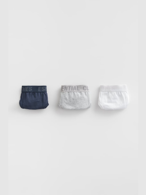 Three-pack Of Basic Underwear