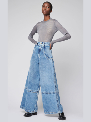 High-rise Wide-leg Jeans