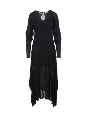 Sportmax Haway Asymmetric-hem Maxi Dress