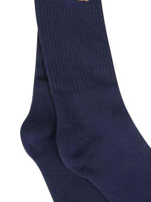 Palm Angels Teddy Bear Embroidered Socks