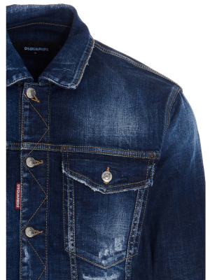 Dsquared2 Distressed Denim Jacket