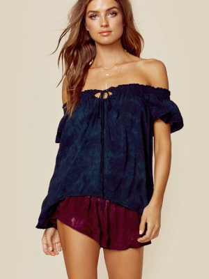 Blue Life Muse Key Hole Top