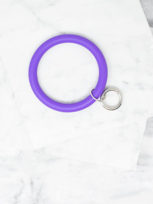 Here For The Fun Purple Bracelet Key Ring