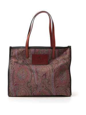 Etro Paisley Print Tote Bag