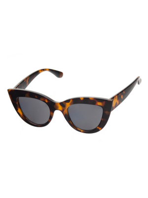 Oversized Cat-eye Sunglasses Tortoise