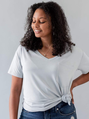 Women’s Relaxed Fit V-neck In Storm