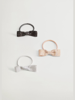 Bow Hair Ties 3 Pack