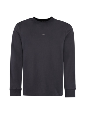 A.p.c. Logo Print Long-sleeve Top