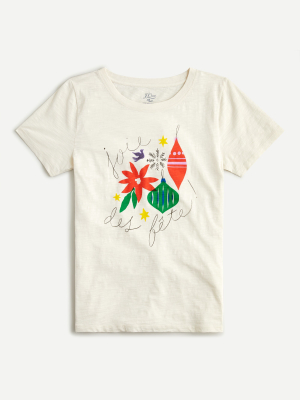 Vintage Cotton "joie Des Fete" T-shirt