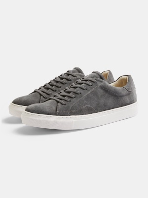 Gray Real Suede Perry Sneakers