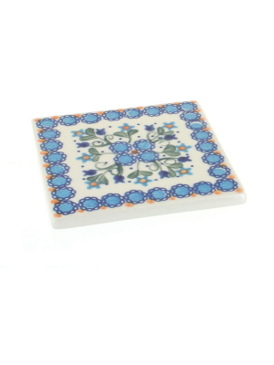 Blue Rose Polish Pottery Savannah Tile