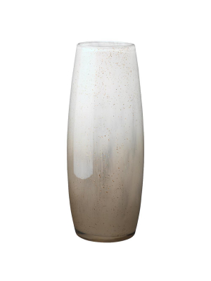Jamie Young Solar Large Vase In Gold Ombre Glass