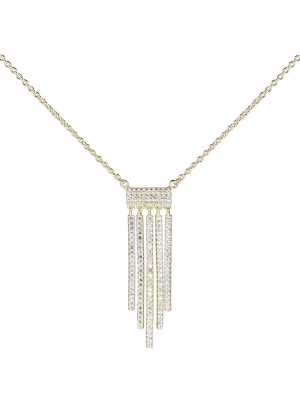 Sterling Cz Fringe Necklace