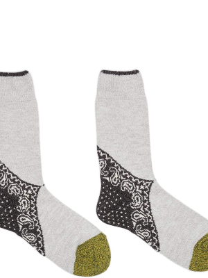 96 Yarns Heel Paisley Bandana Socks