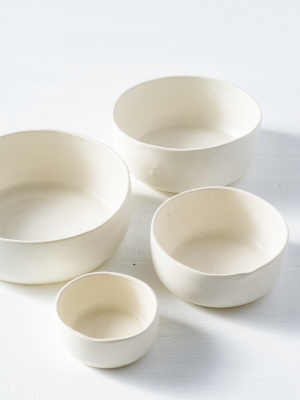 4-bowl Set In White