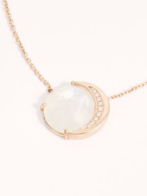 Rainbow Moon Phase Necklace