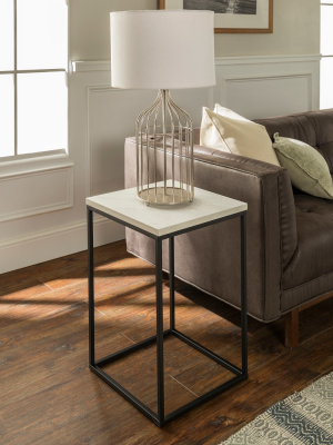 Urban Box Frame Side Table - Saracina Home