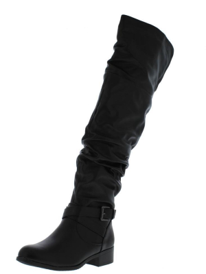 Nitta01ok Black Pu Women's Boot