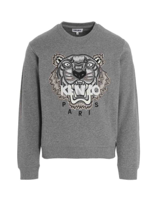 Kenzo Tiger Logo Embroidered Sweatshirt