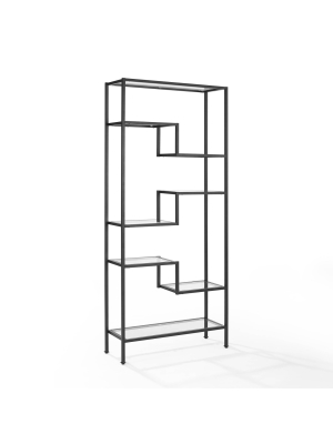 78" Sloane Etagere Black - Crosley