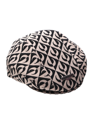 Marine Serre Half Moon Motif Paperboy Hat