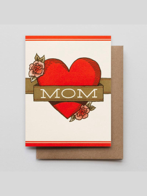 Mom Heart & Banner