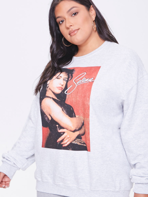 Plus Size Selena Graphic Sweatshirt