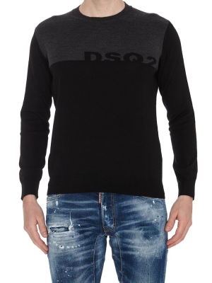 Dsquared2 Dsq2 Two-tone Crewneck Jumper