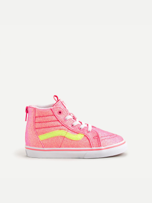 Girls' Vans® Glitter Sk8-hi Sneakers In Smaller Sizes